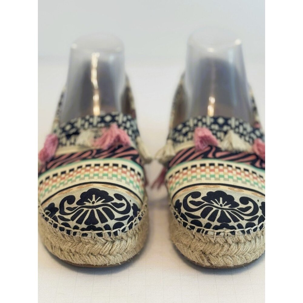 Anthropologie, Crown Vintage, Women's Espedrilles, Canvas Print, Size 8 1/2